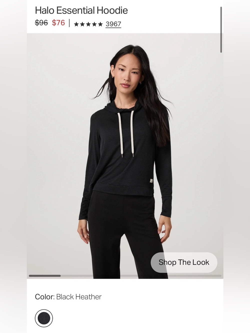 Vuori Halo Essential Hoodie Sz XS